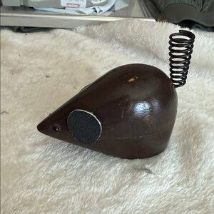 Anthropologie Dark Brown Mouse Desk Accessory